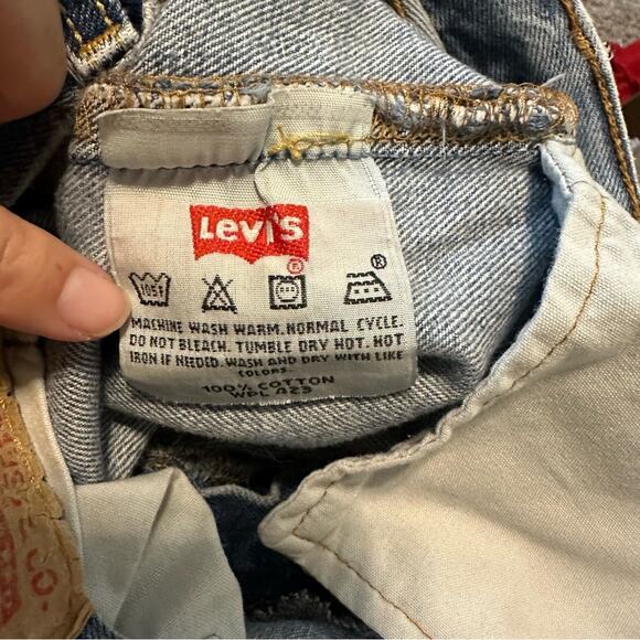 Levi's 501 Y2K Vintage Straight Leg Jeans Light Wash - Picture 13 of 15